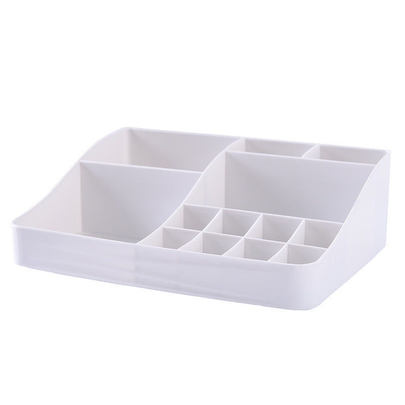 Skincare Organizer with Drawers, Brush Slots & Mirror