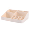 Skincare Organizer with Drawers, Brush Slots & Mirror