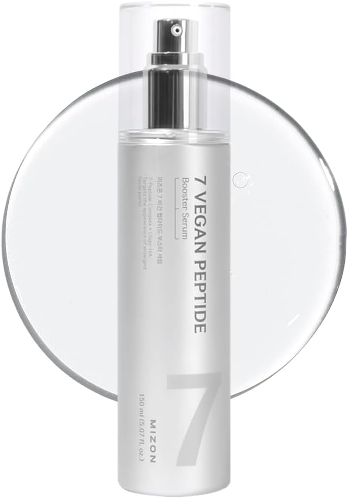 7 Vegan Peptide Booster Serum - Glass Skin & Pore Minimizing Serum - 150ml