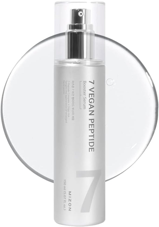 7 Vegan Peptide Booster Serum - Glass Skin & Pore Minimizing Serum - 150ml