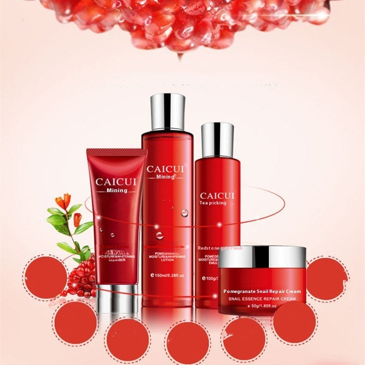pomegranate moisturizer set.pomegranate hydrating set for dry skin
