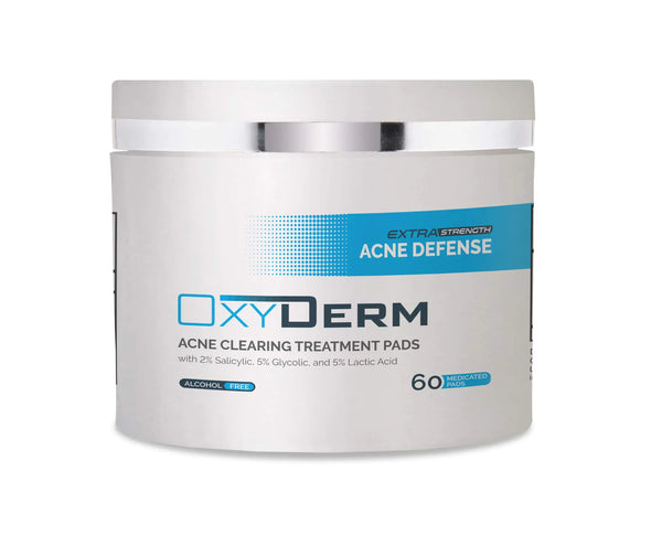 Acne Clearing Treatment Pads- Eliminates Acne Breakout Causing Bacteria. Clear Away Clogged Pores Oily Skin Blemish Blackhead Pimple Cystic Breakouts. Contains Salicylic Glycolic & Lactic Acid.