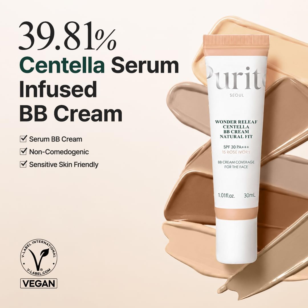 PURITO Wonder Releaf Centella BB Cream Natural Fit 21 Light Beige