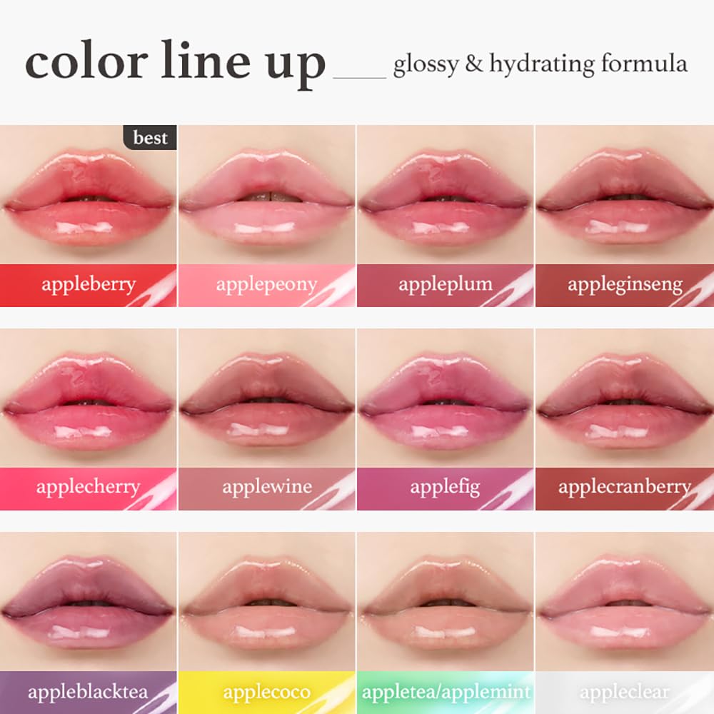 NOONI Korean Vegan Lip Oil - Appleberry | Lip Stain