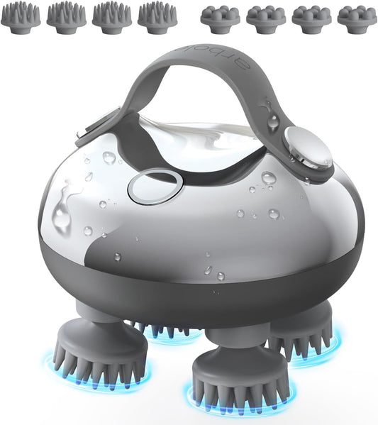 Silver & Grey Electric Hair & Scalp Massager