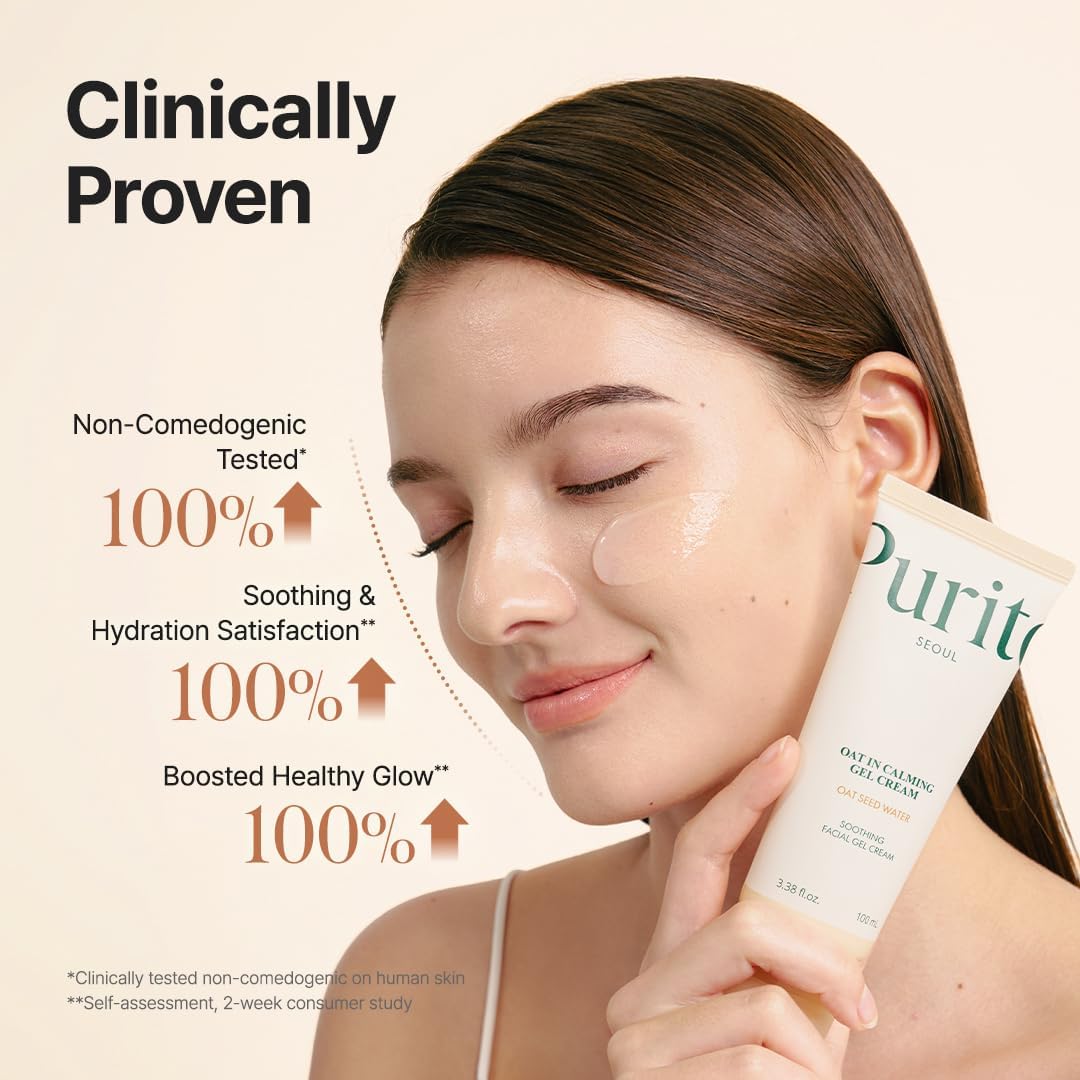 Oat Calming Gel Cream - For Blemish & Acne Prone Sensitive Skin, 100mL