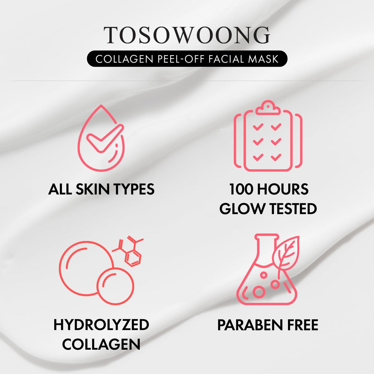 Real Collagen Fit, Hydrolyzed Collagen Wrapping Mask, Peel Off Facial Mask