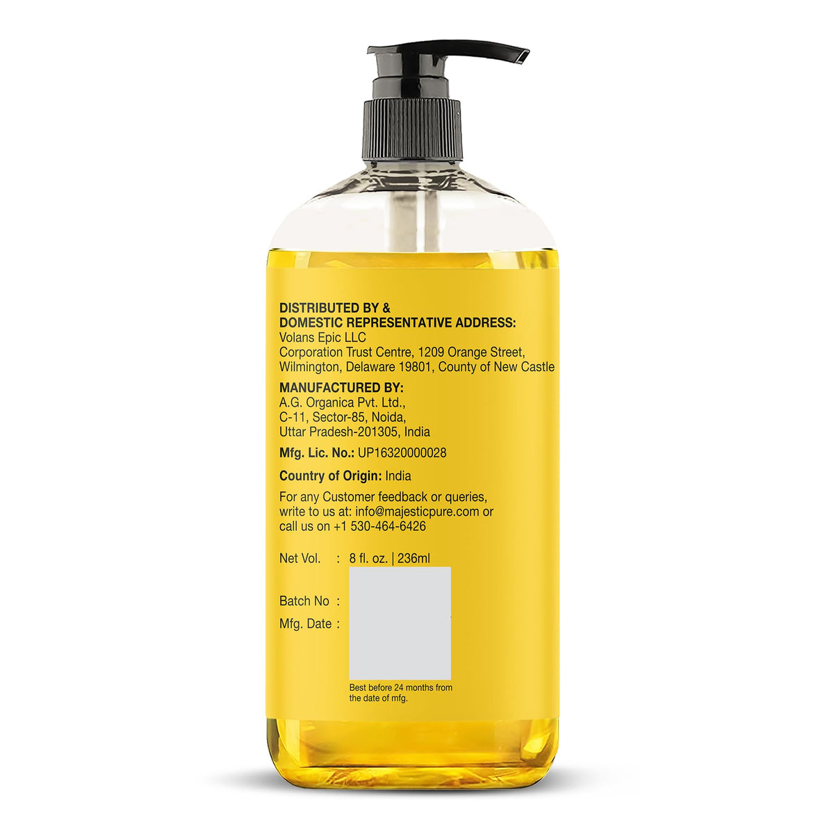 MAJESTIC PURE Vitamin E Oil | 100% Pure and Natural Cold Pressed Vitamin E oil for Skin, Scars