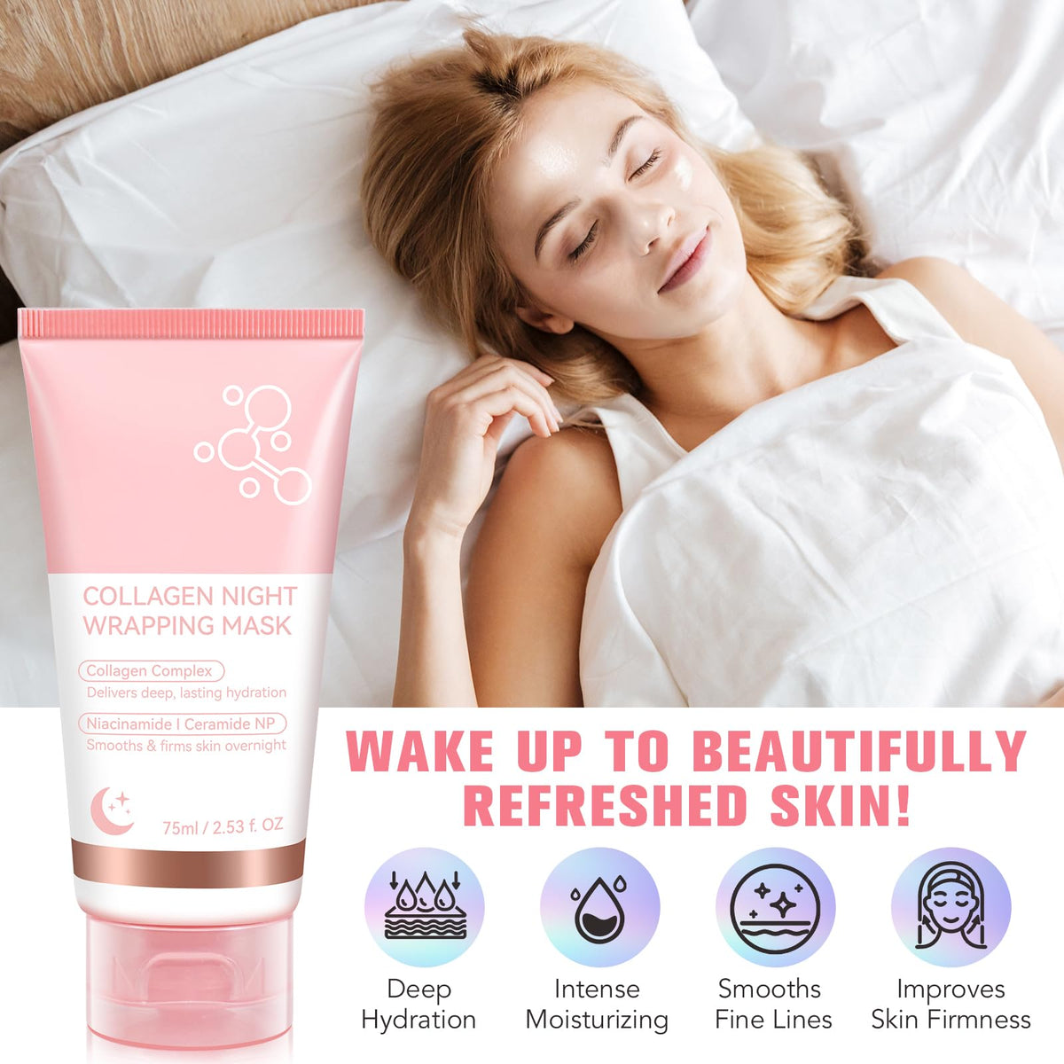 Collagen Night Face Mask + Brush