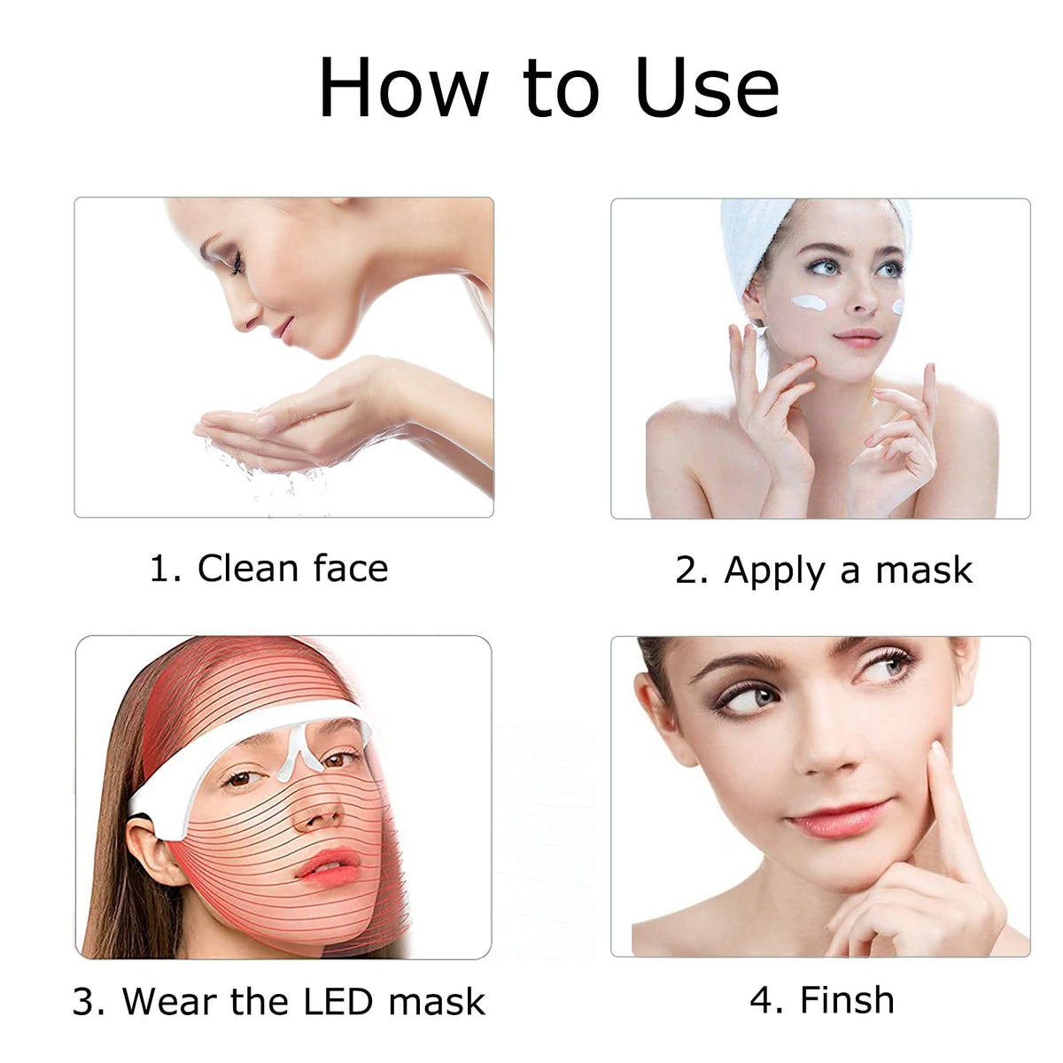 7 Colour LED Face Mask - Anti-Aging, Acne & Glowing Skin