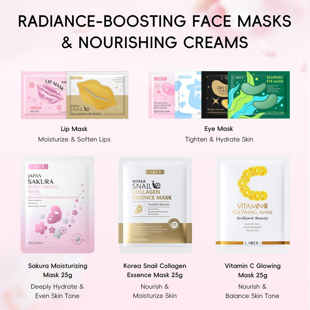 Face Mask Skincare Set - 24 Pcs Pamper Gifts