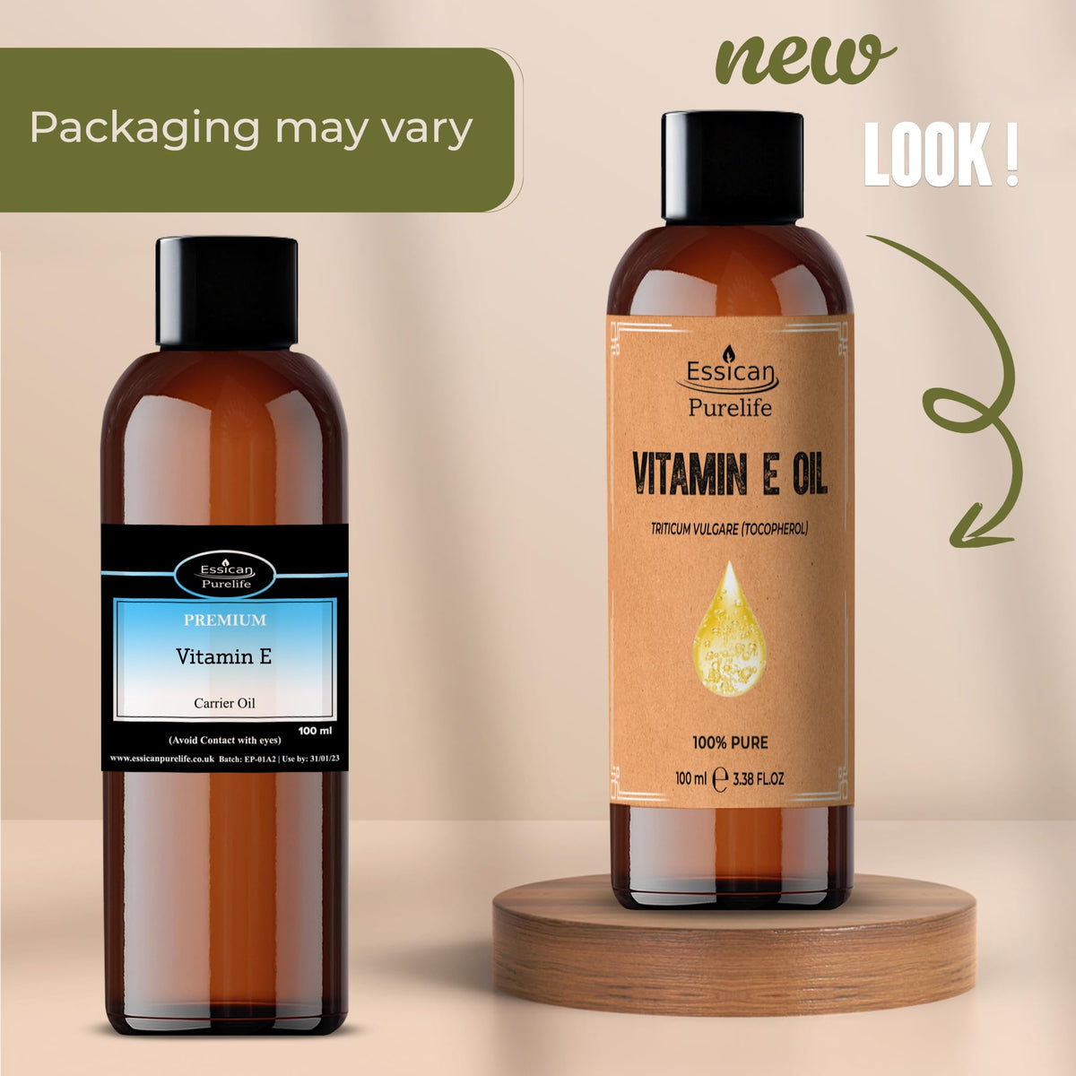Pure Vitamin E Oil for Skin Hair & Face