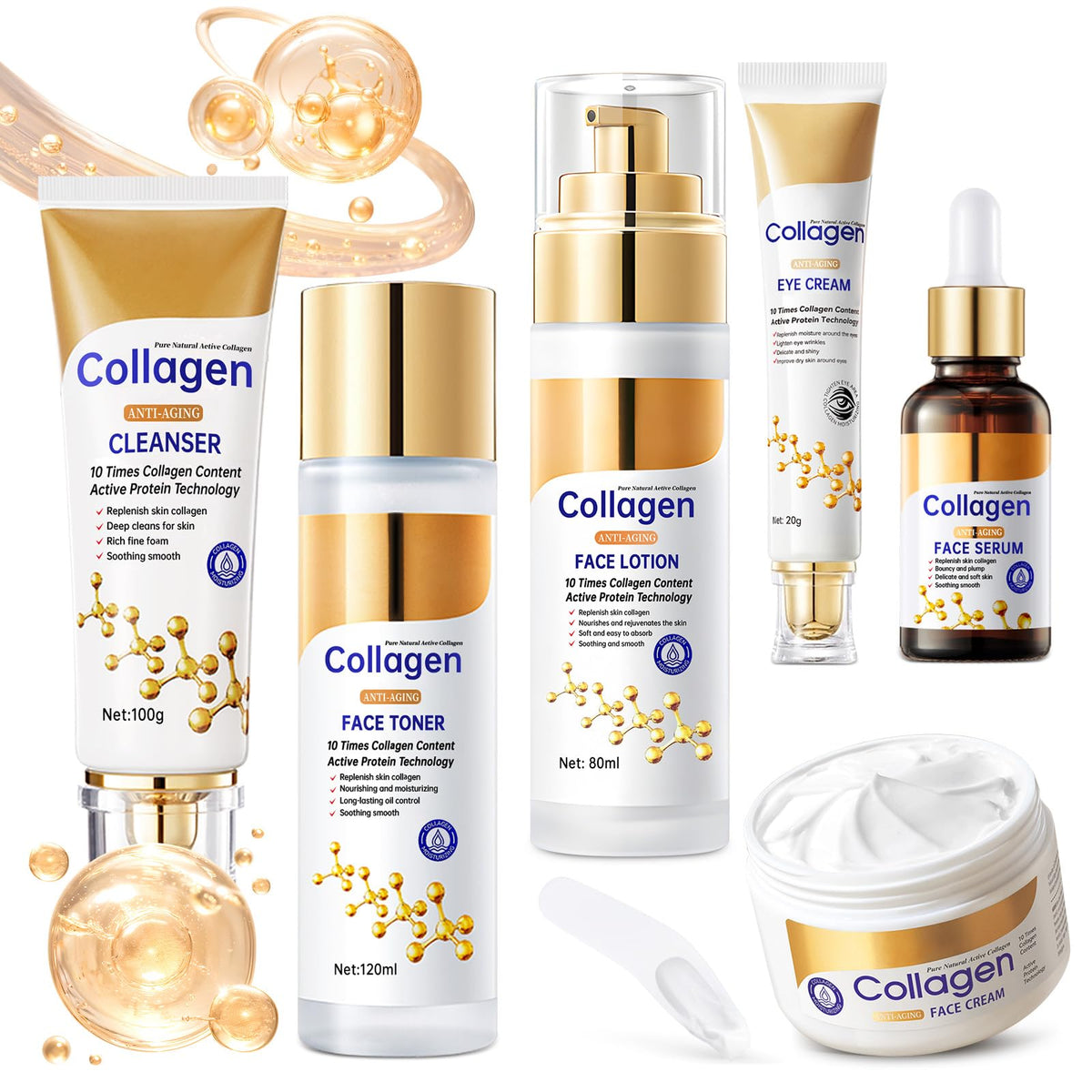 Rose Gold Collagen Glow 7-in-1 Hydrating Gift Set