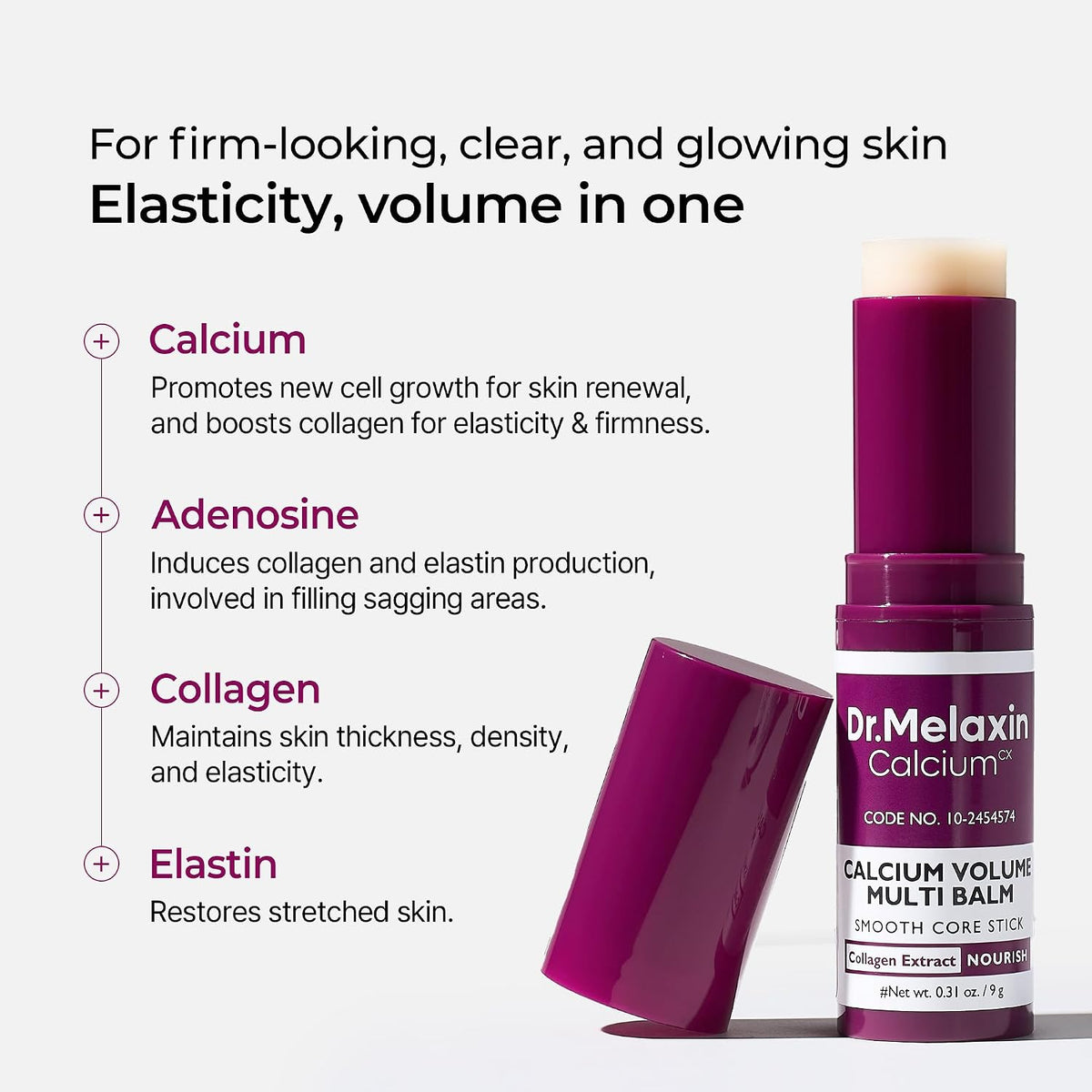 Dr.Melaxin Calcium Collagen Multi Balm - Under Eye Firming Stick 9g