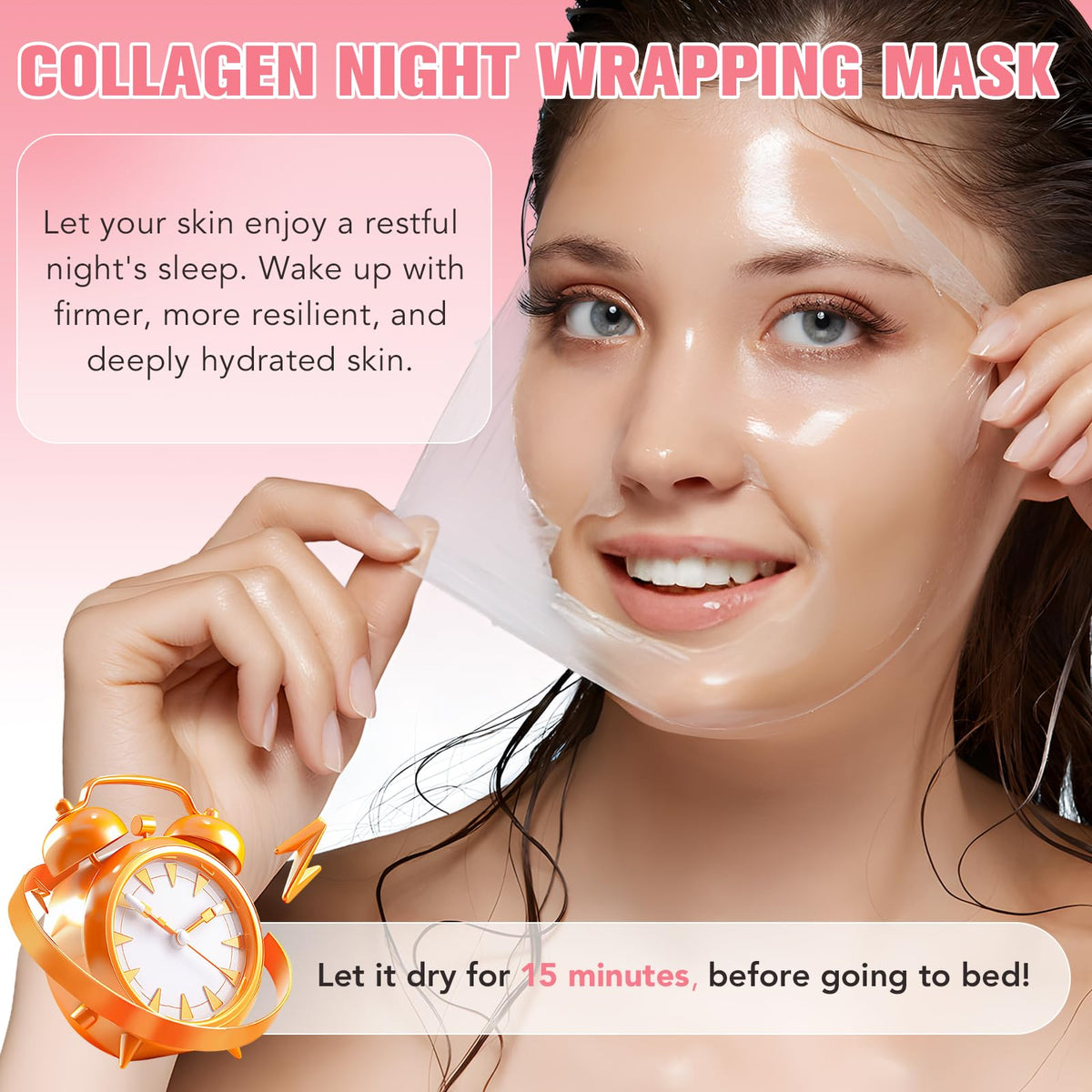 Collagen Night Face Mask + Brush