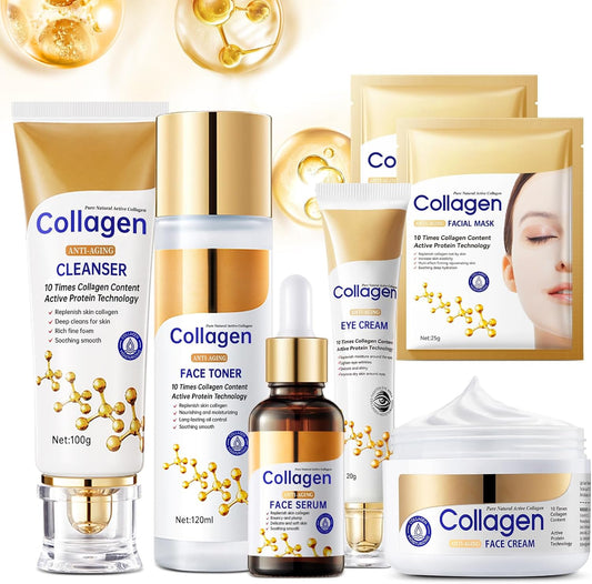 Rose Gold Collagen Glow 7-in-1 Hydrating Gift Set