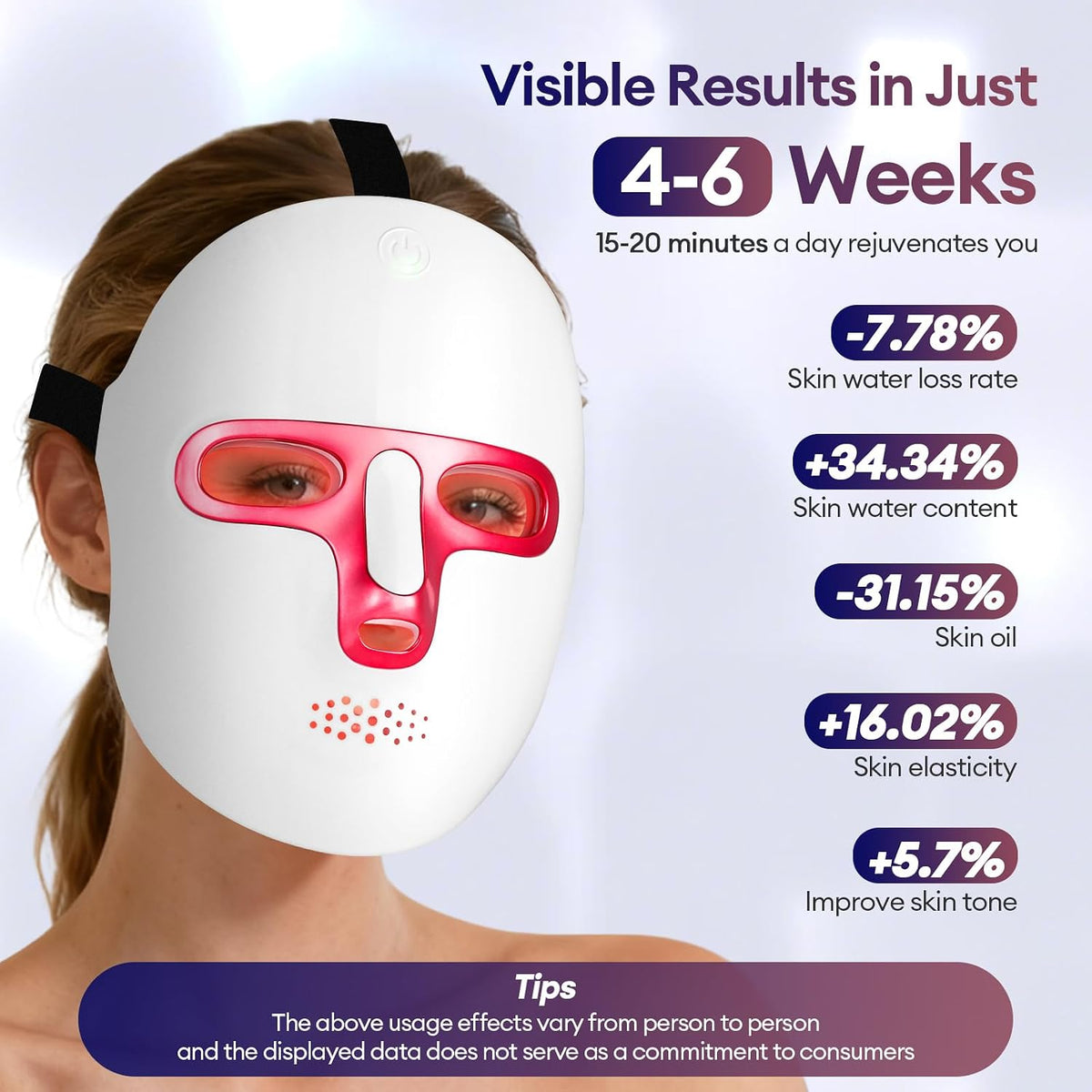 7 Colour LED Face Mask - Anti-Aging, Acne & Glowing Skin