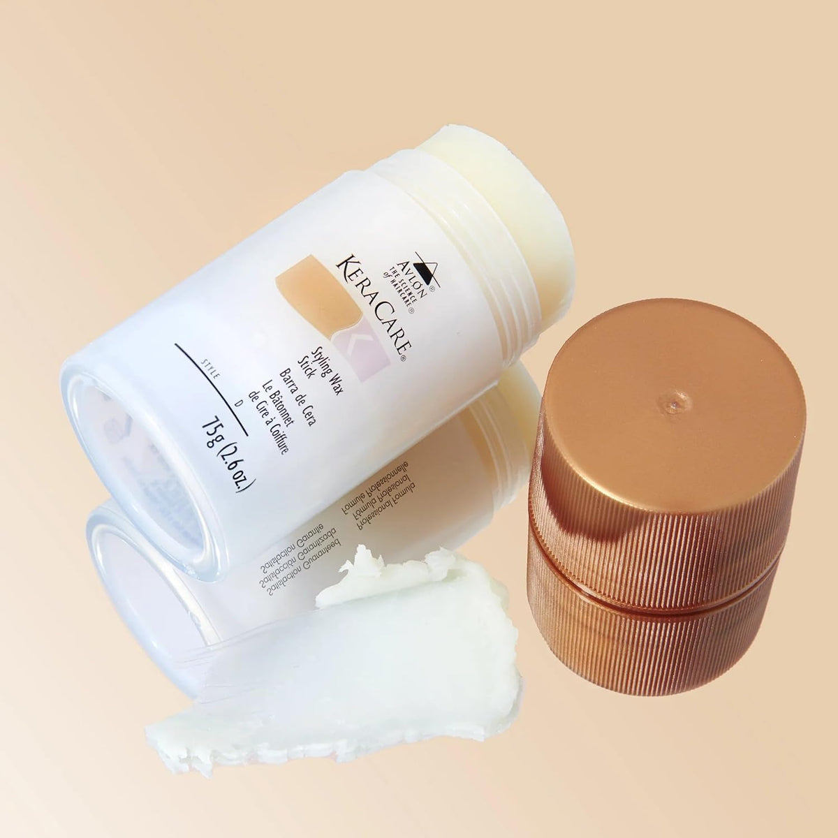 KeraCare Styling Wax Stick- Flexible Hold Wax for Edges, Braids, Flyaways 2.6oz
