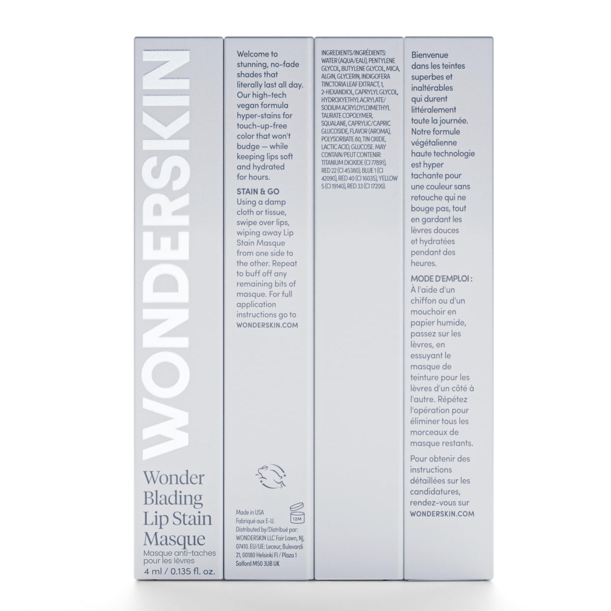 Wonderskin 天然全天候唇部染色撕拉麵膜
