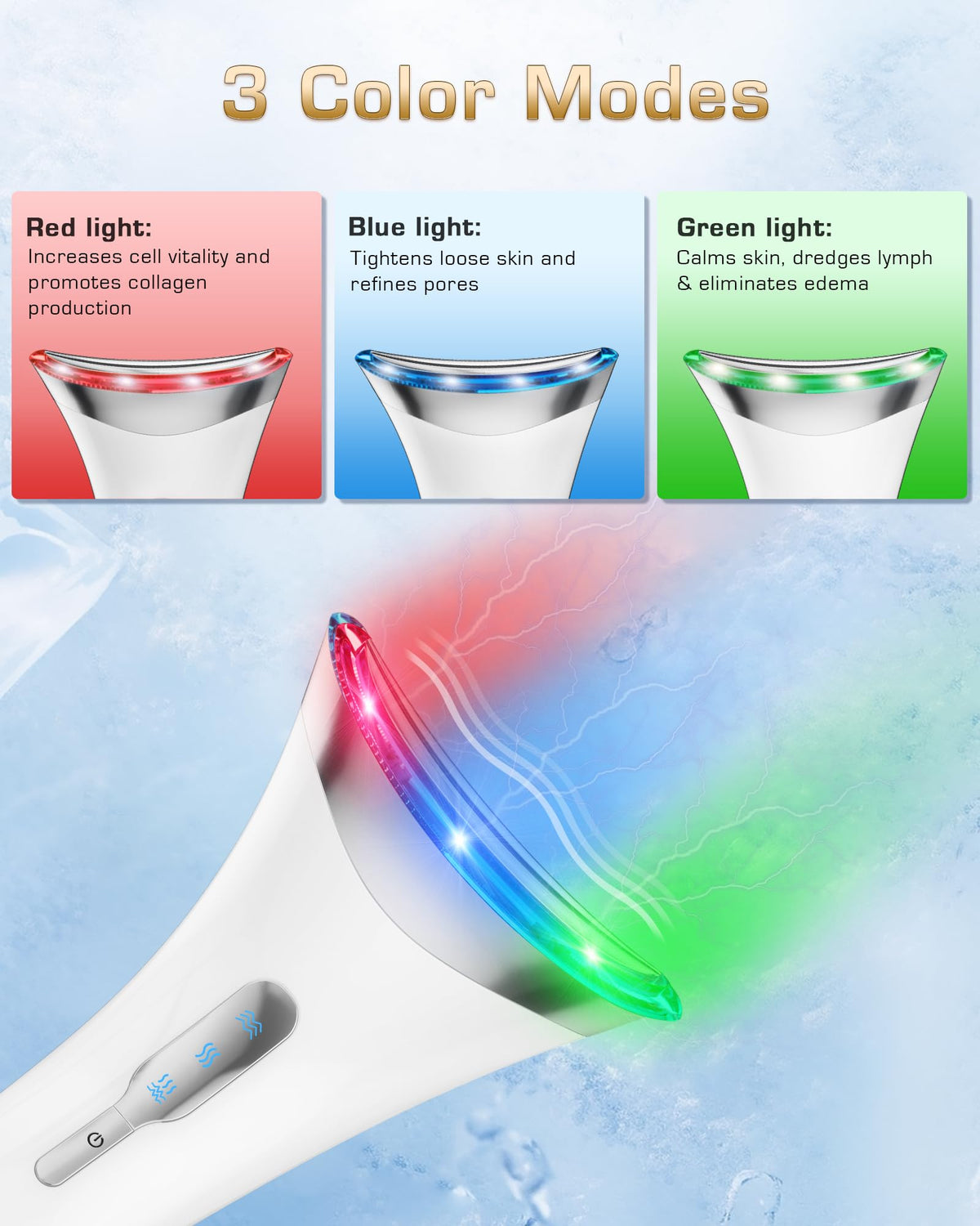 3-in-1 Facial Massager - Face & Neck