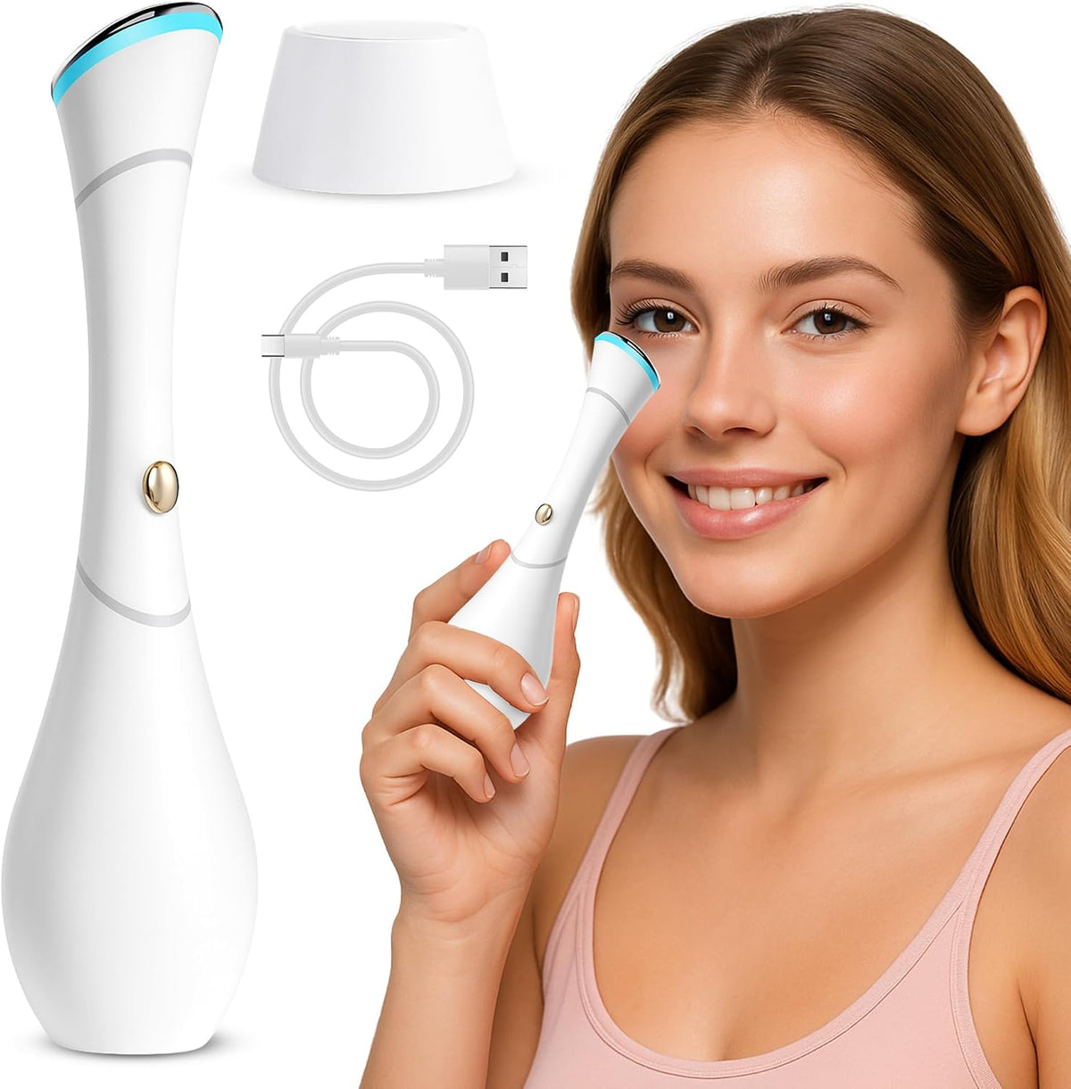 Eye De-Puff Wand - 3-Minute Morning Fix for Puffy Eyes & Dark Circles