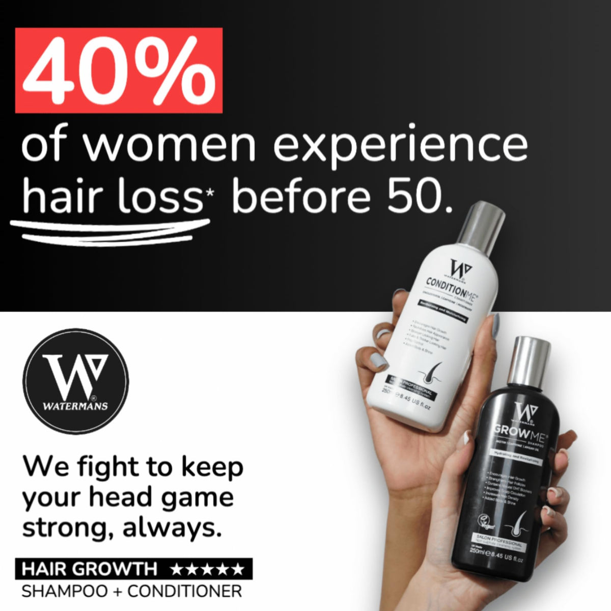 GROW ME Hair Growth Shampoo & Conditioner