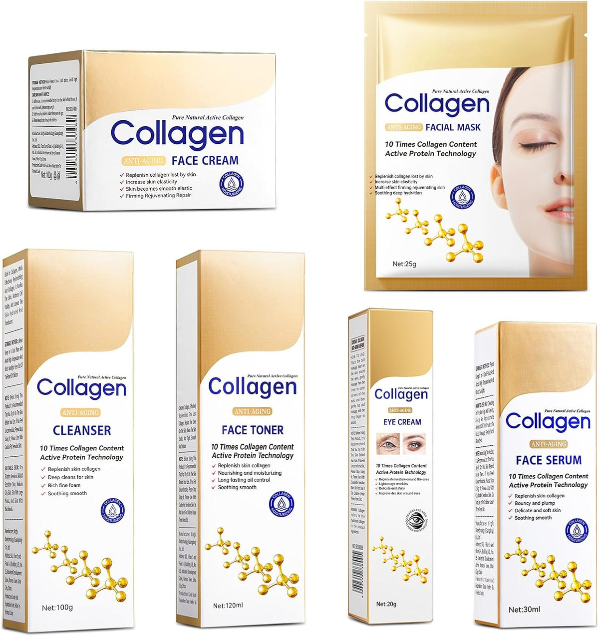 Rose Gold Collagen Glow 7-in-1 Hydrating Gift Set