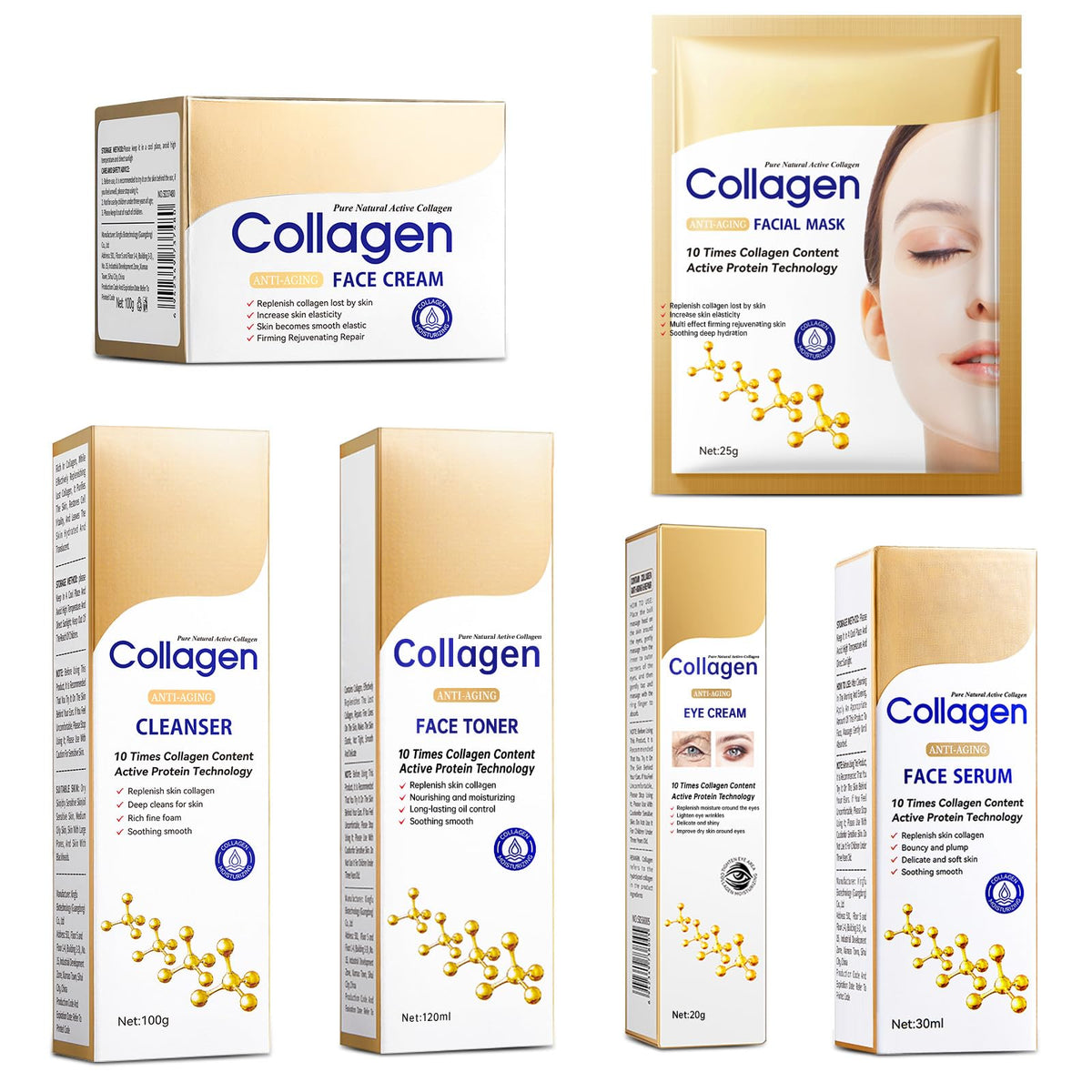 Rose Gold Collagen Glow 7-in-1 Hydrating Gift Set