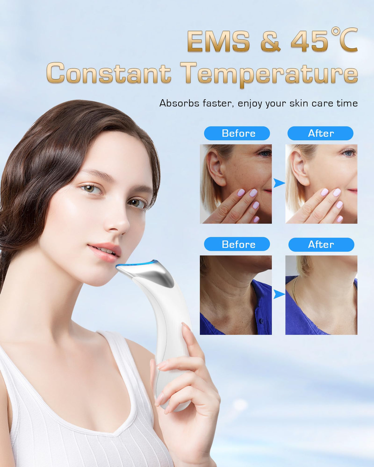 3-in-1 Facial Massager - Face & Neck