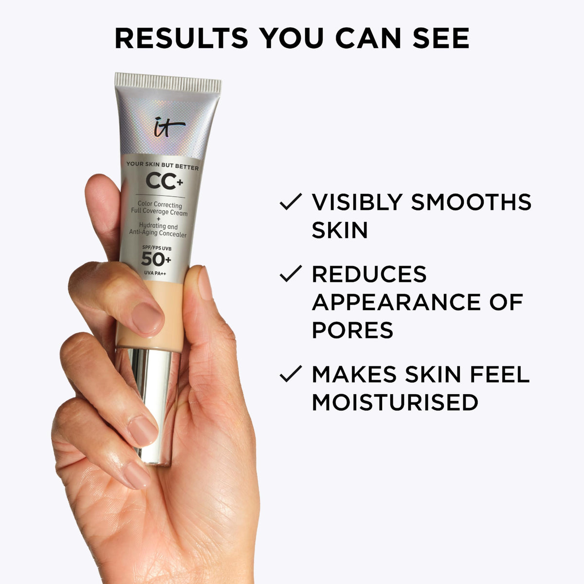 iT Cosmetics CC+
Cream SPF 50+ Full-Coverage
Foundation