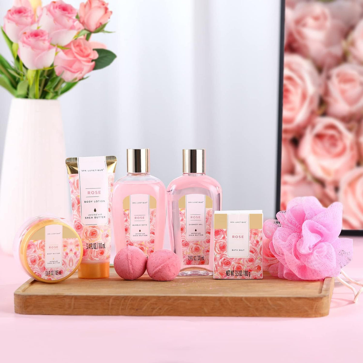 Spa Luxetique Rose Bath Gift Sets
