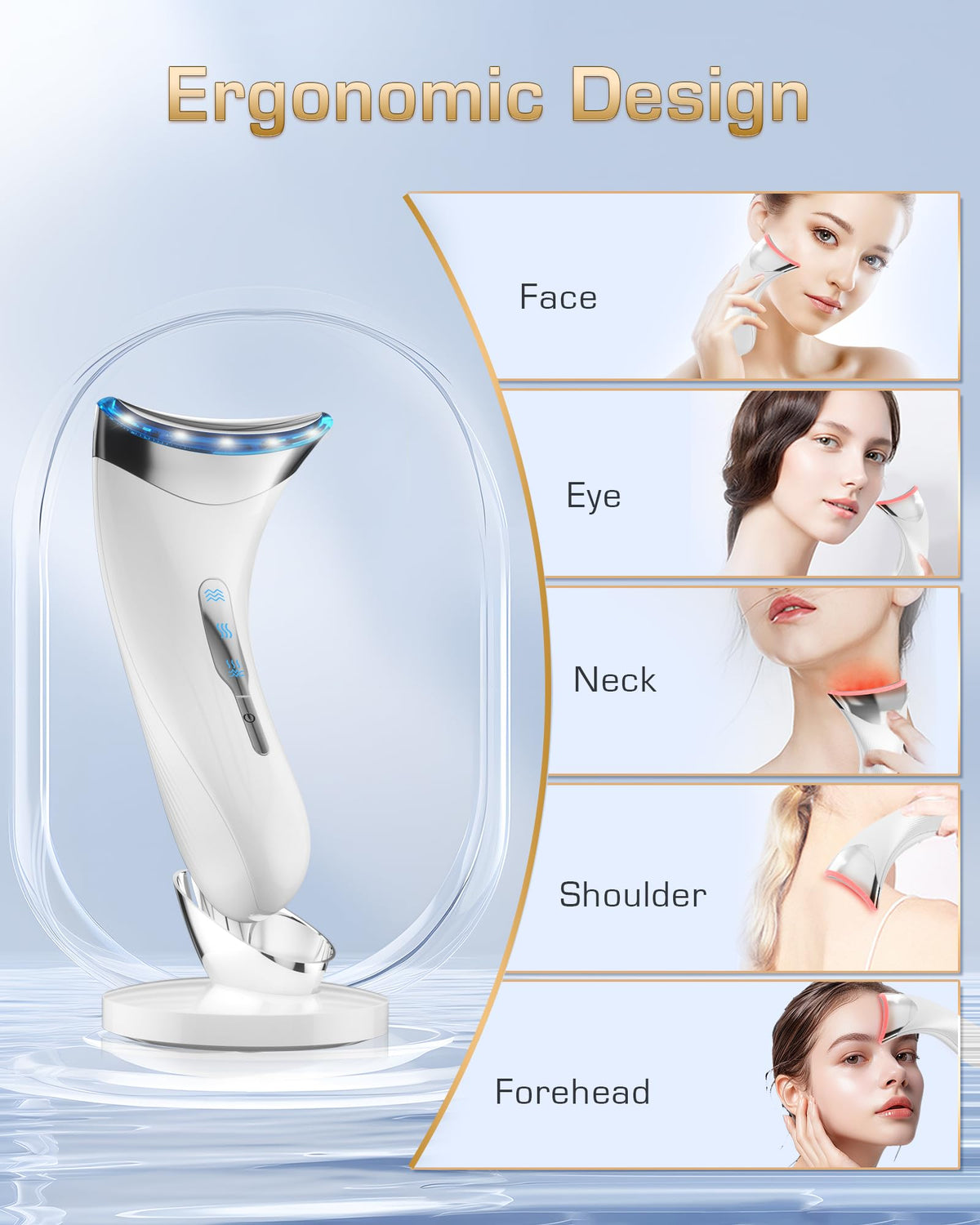 3-in-1 Facial Massager - Face & Neck