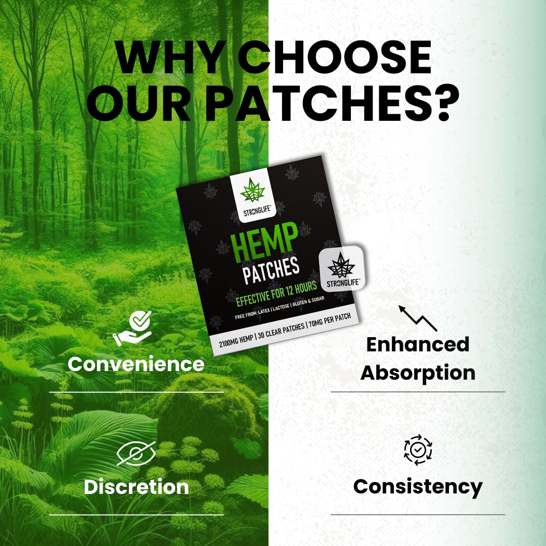 Stronglife Hemp Patches - 30 Hemp Oil Patches