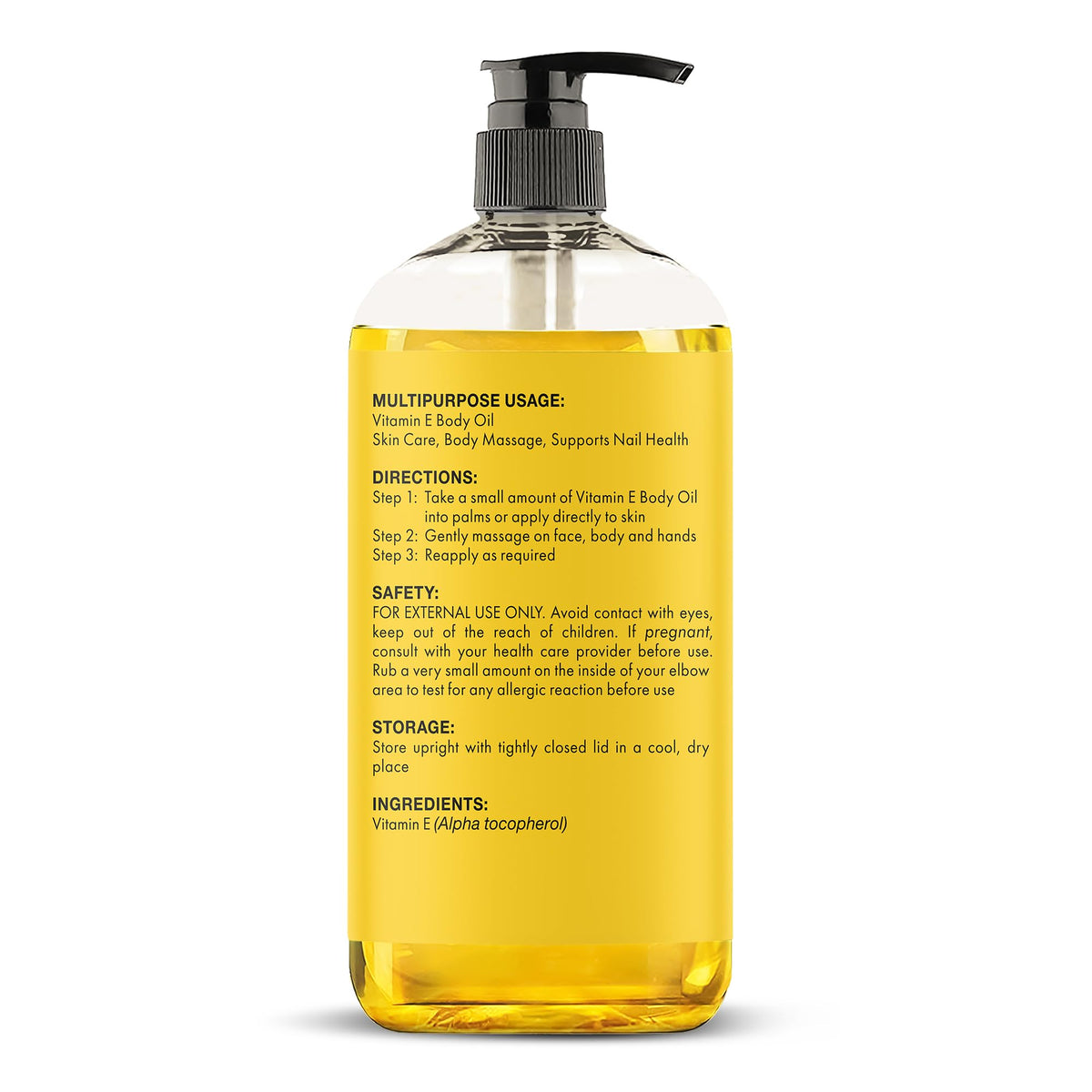 MAJESTIC PURE Vitamin E Oil | 100% Pure and Natural Cold Pressed Vitamin E oil for Skin, Scars