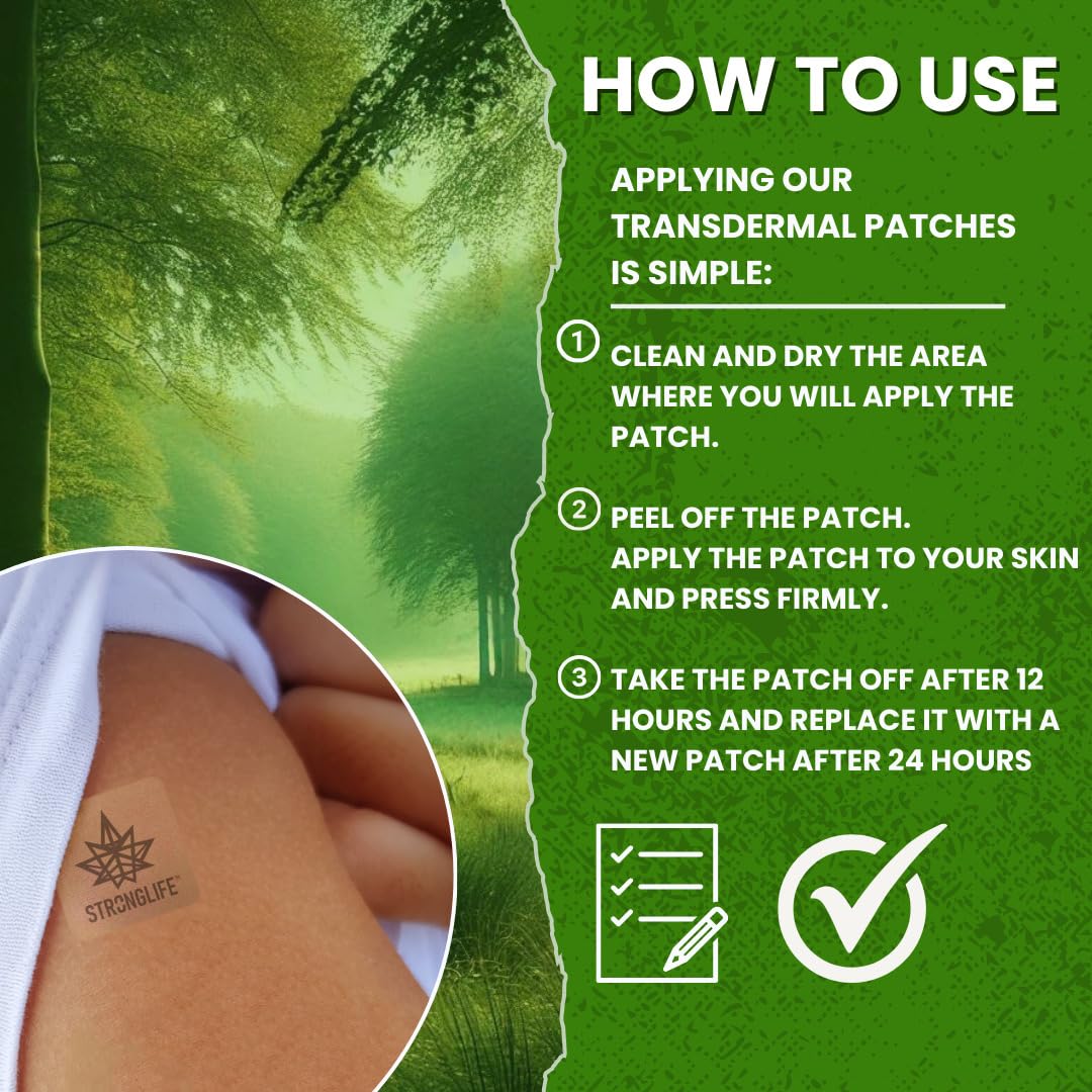 Stronglife Hemp Patches - 30 Hemp Oil Patches