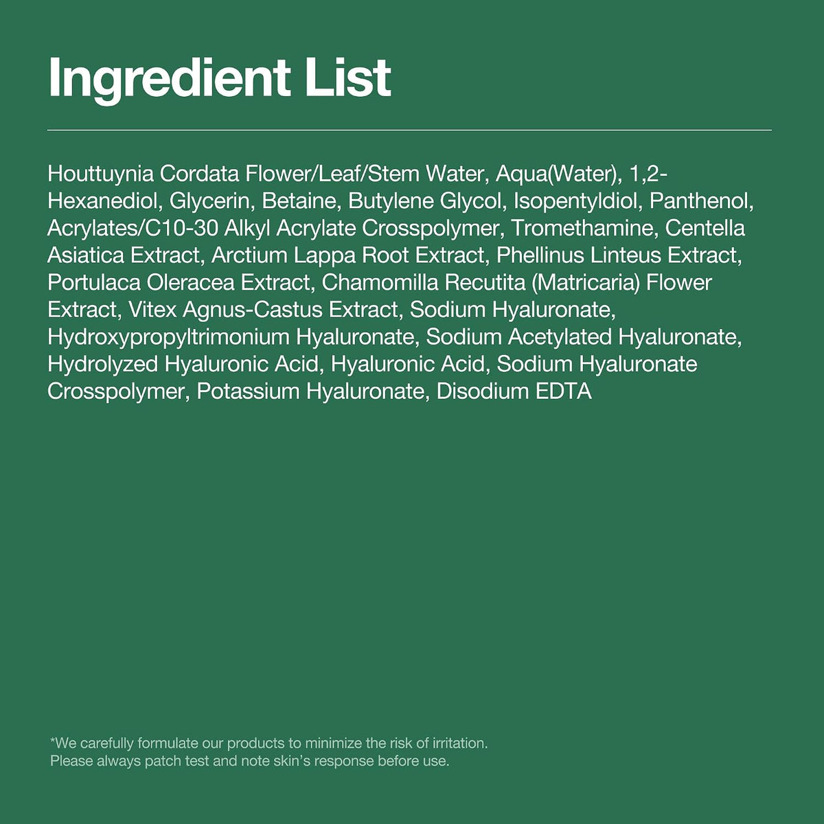 Heartleaf 77 Toner - Glass Skin & Redness Relief - 250ml