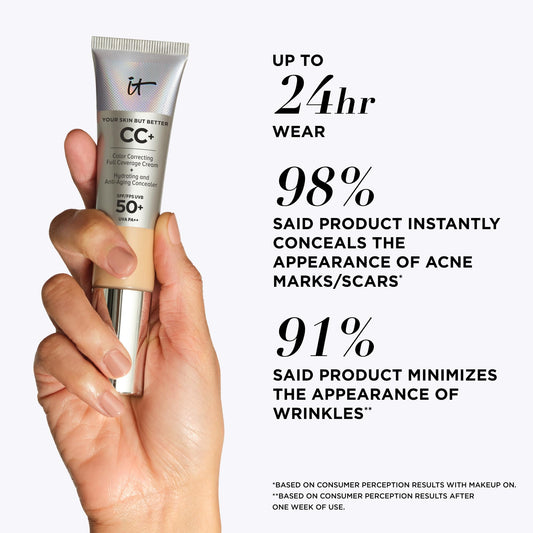 iT Cosmetics CC+
Cream SPF 50+ Full-Coverage
Foundation