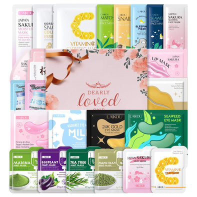 Face Mask Skincare Set - 24 Pcs Pamper Gifts