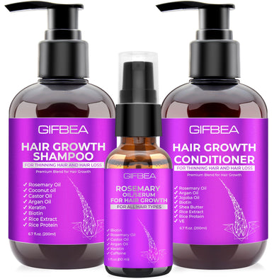GIFBEA Hair Growth Shampoo and Conditioner For Healthy Hair