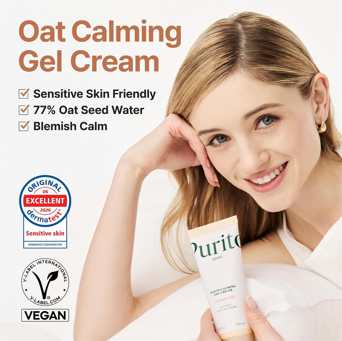 Oat Calming Gel Cream - For Blemish & Acne Prone Sensitive Skin, 100mL