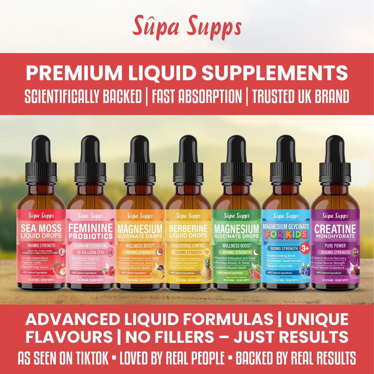 Multivitamins & Minerals A C D E K B Complex, Iron & Zinc Liquid Supplement