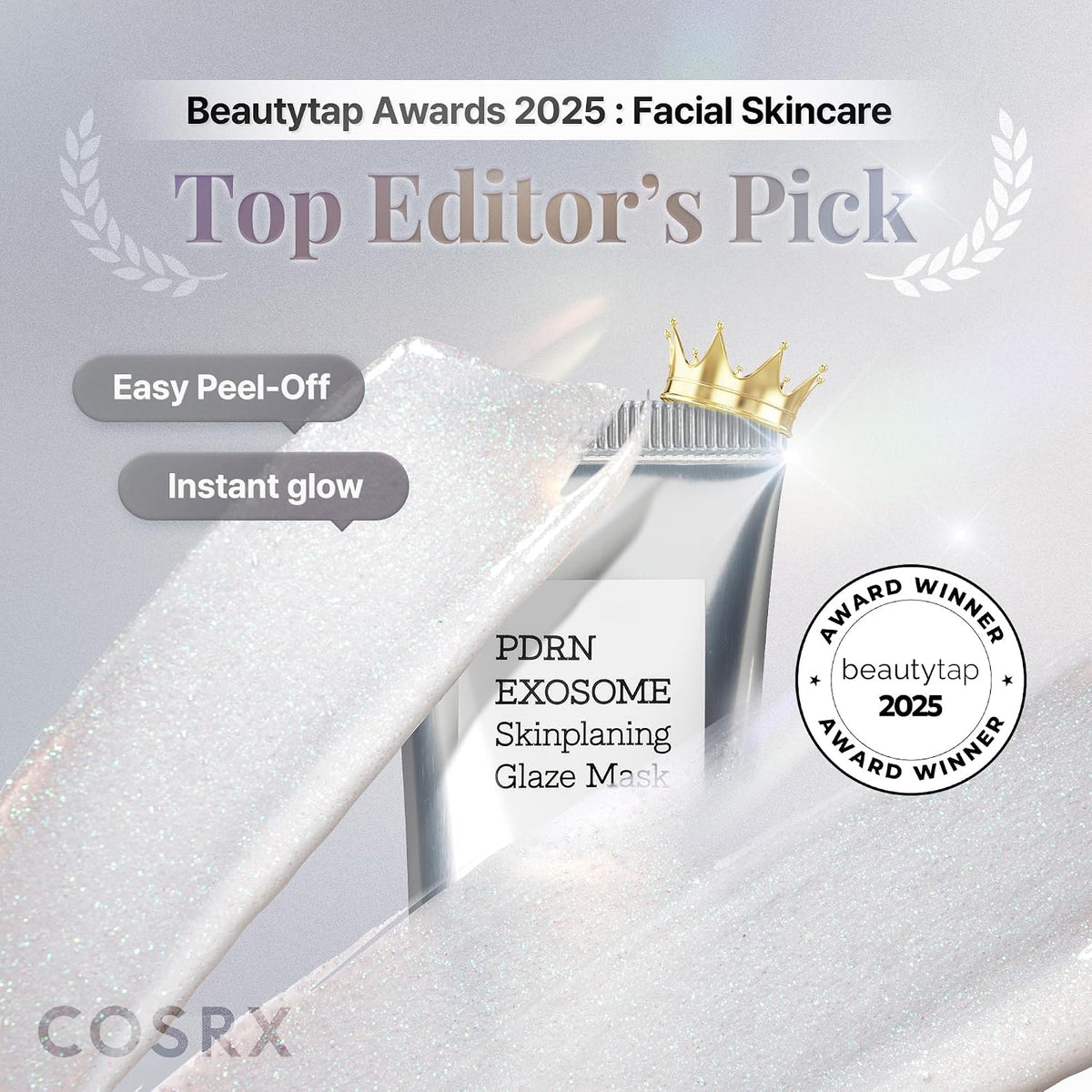 PDRN Glaze Mask + Brush - Glass Skin Peel Off