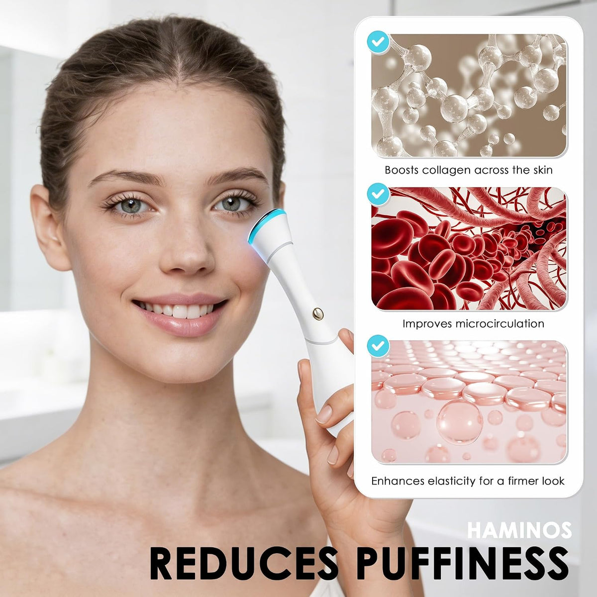 Eye De-Puff Wand - 3-Minute Morning Fix for Puffy Eyes & Dark Circles