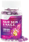 Hair Vitamins for Women with Biotin 5000mcg - Hair Skin & Nails Health & Keratin Support Infused with Argan Oil Collagen & Hyaluronic Acid Womens Hair Growth Support Supplement - 120 Softgels