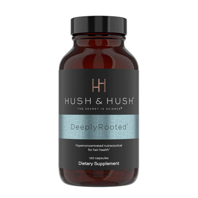 Hush & Hush DeeplyRooted Hair Supplement for Stronger Healthier Hair - Collagen Hair Growth Pills for Men & Women - Biotin for Hair Loss - Hair Care for Thinning Hair & Hair Regrowth - 120 Capsules