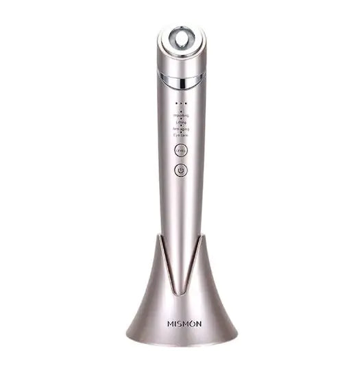 Silver handheld device with 'Nishion' branding on a white background