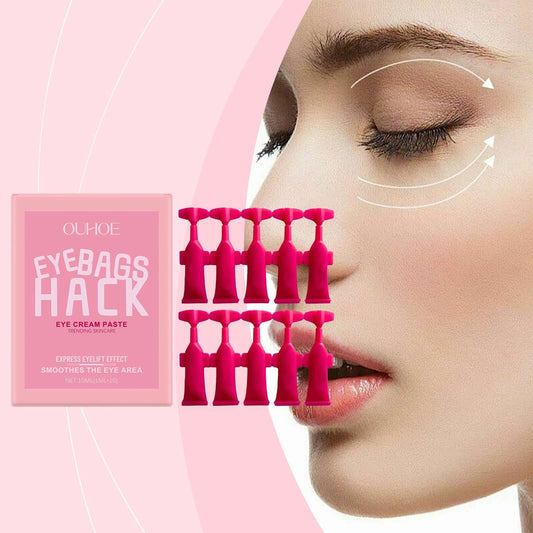 Eye Cream Moisturizing Eye Skin Neck Cream with pink applicators for enhancing the eye area.