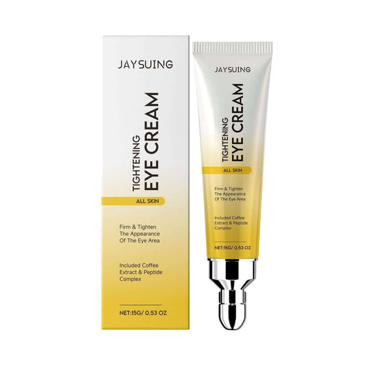 Image of Tightening Eye Cream product packaging and tube, designed to firm and tighten the eye area.