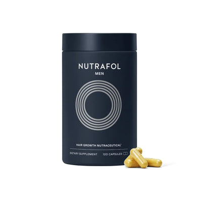 Nutrafol Mens Hair Growth Supplements Clinically Tested for Visibly Thicker Hair and Scalp Coverage Dermatologist Recommended - 1 Month Supply