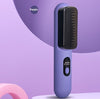 Purple electronic device with digital display on a purple background